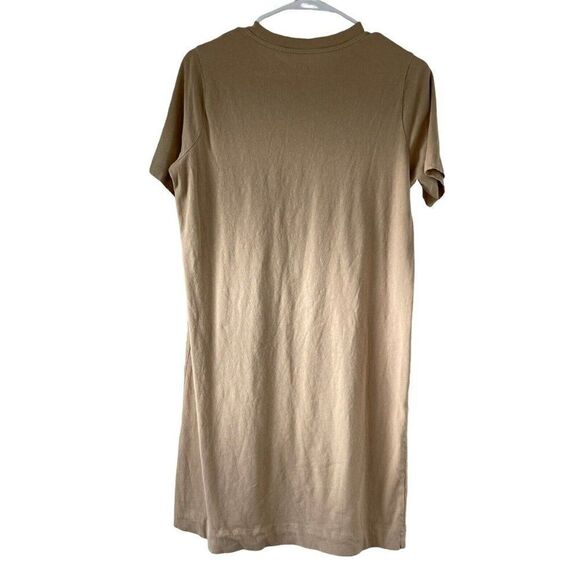 Everlane Womens Tan Beige Butterscotch Weekend Tee Cotton Dress Sz M - Picture 5 of 5